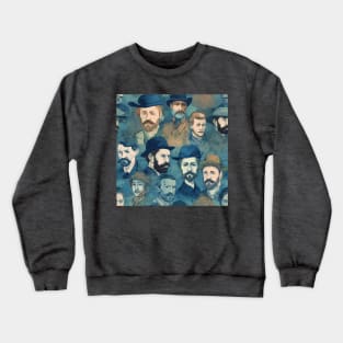 Van Gogh Self Portrait Mashup Crewneck Sweatshirt